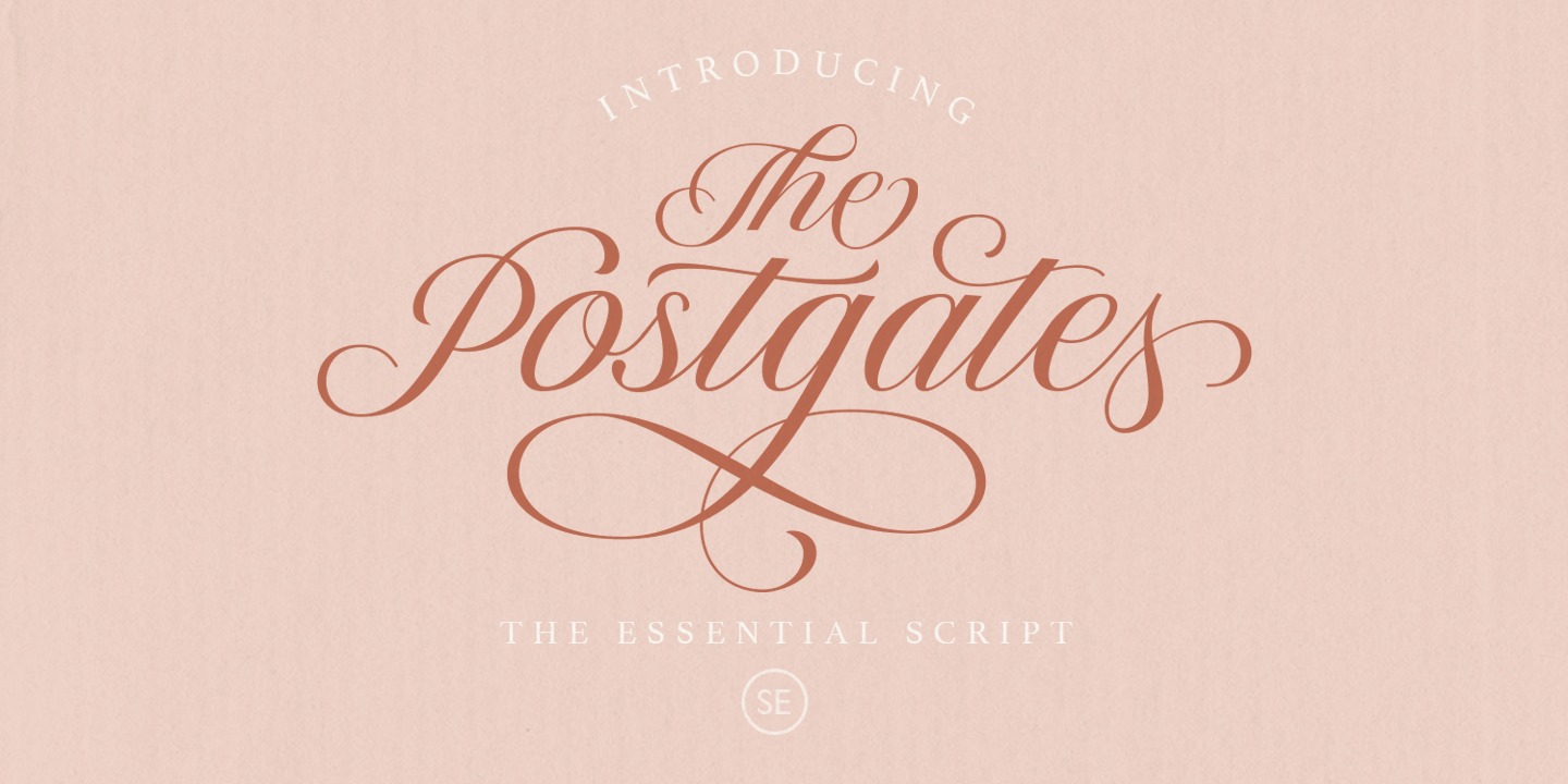 Example font The Postgates #1